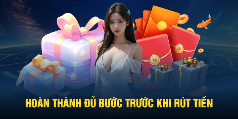 Hoàn thành đủ bước trước khi rút tiền